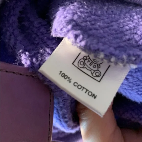 Teddy Fresh Colorblock Hoodie Sweatshirt mint, pink, violet and chartreuse szM - Picture 8 of 10